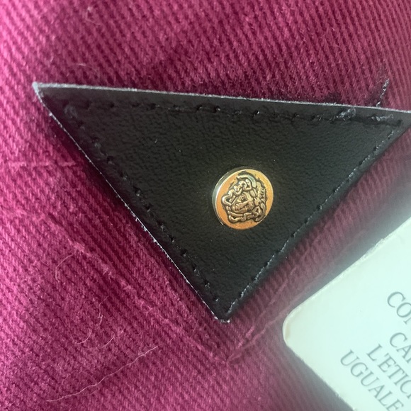 NWT Versace Jeans in Raspberry/Burgundy, Sz 34/48 (M) - Picture 5 of 12